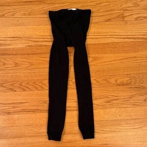 SmartWool Footless Black Wool Tights Women's Small